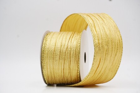 Helles braunes metallisches Seiden-Look einfarbiges Band_KW0351G-13