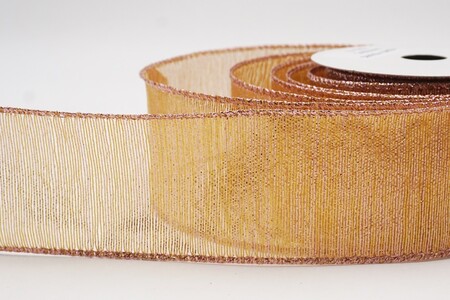 Bronzefarbenes Schimmer-Kreuzhatch-Textur-Drahtband_KW0352GM-5