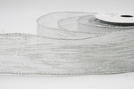 Weißes Schimmer-Kreuzhatch-Textur-Drahtband_KW0353G-1