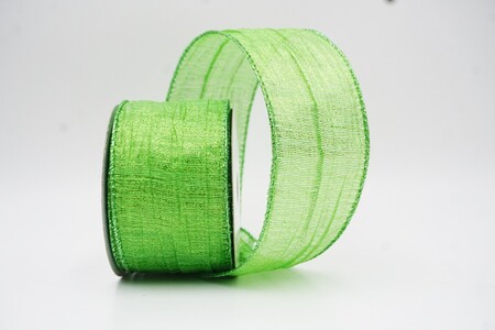 Grün Shimmer Crosshatch Textur Drahtband_KW0353GI-15
