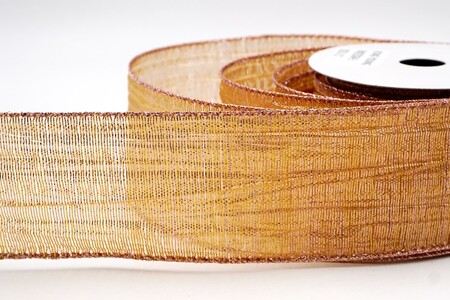 Bronze/Rosa Shimmer Crosshatch Textur Drahtband_KW0353GM-5