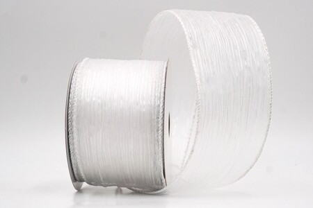 Weißes feines transparentes gestreiftes Drahtband_KW0354GC-1-1