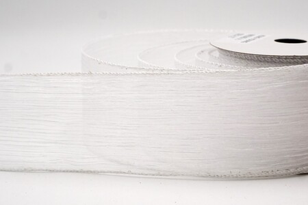 Weißes feines transparentes gestreiftes Drahtband_KW0354GC-1-1