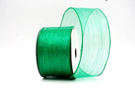 Grünes feines transparentes gestreiftes Drahtband_KW0354GC-3-49
