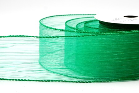 Grünes feines transparentes gestreiftes Drahtband_KW0354GC-3-49