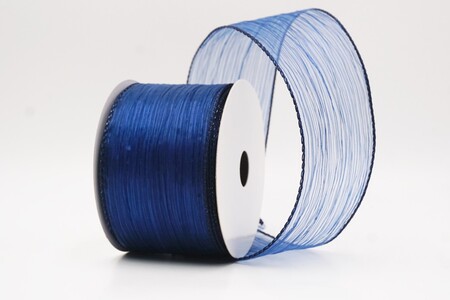 Blaues feines transparentes gestreiftes Drahtband_KW0354GC-4-4