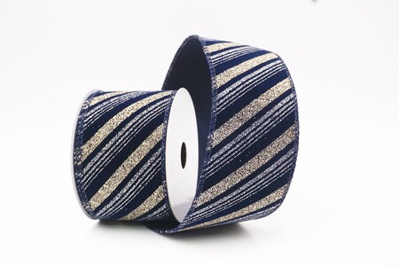 Blaues Drahtband mit Glitzer-Wirbelstreifen_KW0434GC-4-4