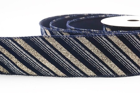 Blaues Drahtband mit Glitzer-Wirbelstreifen_KW0434GC-4-4