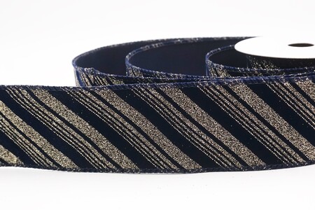 Blaues Drahtband mit Glitzer-Wirbelstreifen_KW0435GC-4-4