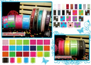 Cinta de Grosgrain/Cinta Plisada/Cinta Jacquard