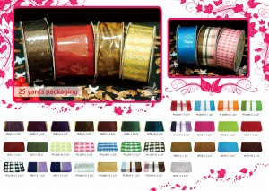 NO.16 Floral / Plaid Ribbon