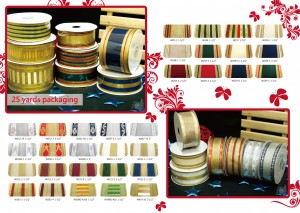 NO.19 Floral / Glitter Ribbon