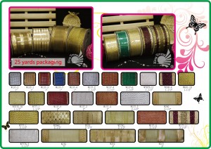 NO.20 Floral / Glitter Ribbon