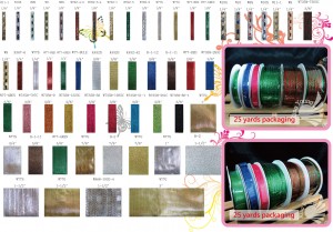 NO.34 Cinta Floral / Cinta de Purpurina