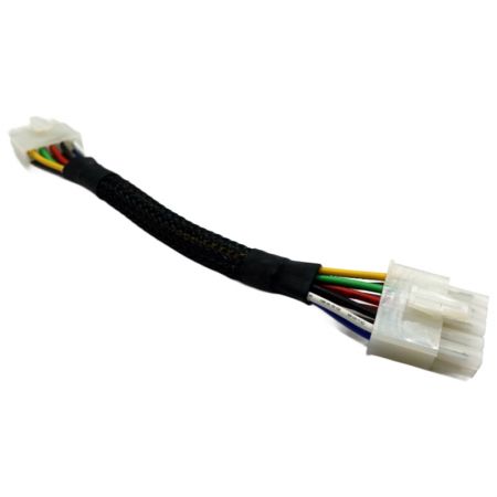 ATX 10P Power Transmission Wire Harness with Asiatic 6612-10M1 4.41mm Pitch Connector - ATX 10P custom wire harness with durable nylon braided sleeve