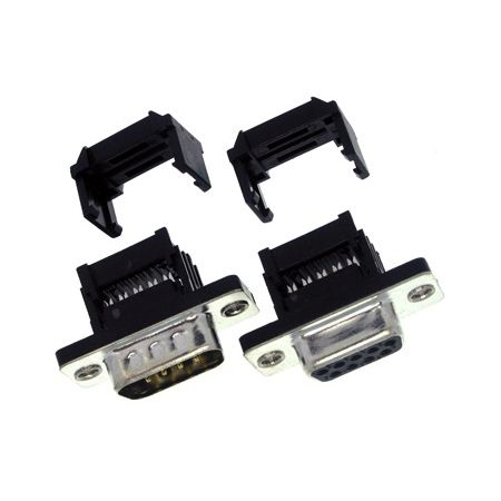 IDC D-SUB Connector for Flat Ribbon Cable - High-Density Connection Solution - IDC D-SUB connector with flat ribbon cable compatibility