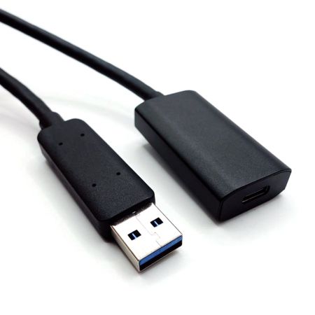 USB 3.2 Gen 2 (10 Gbps) Type-A Male to Type-C Female Extension Cable, 5m, Black - USB 3.2 Gen 2 (10 Gbps) Type-A Male To Type-C Female Extension Cable, 5m, Black