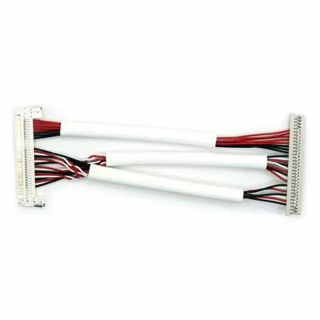 DF14-30S-1.25C (10) to FI-X30HL with Silicone Tube LVDS Wire Harness, 100mm - DF14-30S-1.25C (10) to FI-X30HL with silicone tube LVDS Wire Harness, 100mm