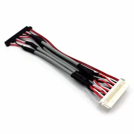 Hirose DF19G-20S-1C (06) to JAE FI-S20S Differential Signaling Cable, 100mm - DF19G-20S-1C (06) to FI-S20S LVDS Wire Harness, 100mm