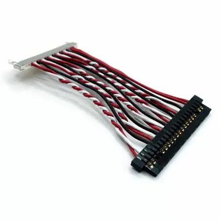 DF19G-20S-1C (06) to FI-S20S LVDS Wire Harness, 50mm - DF19G-20S-1C (06) to FI-S20S LVDS Wire Harness, 50mm)