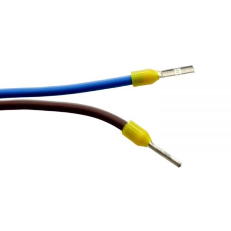 VDE H05VV-F 0.75mm² x 2C kablo ile 3.81mm 2P terminal bloğu.