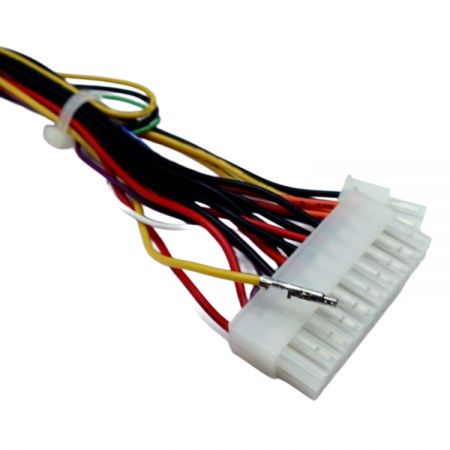 Molex 20P connector with precise wiring for ATX motherboard power distribution.