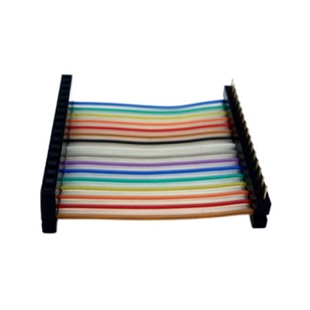 Högkvalitativ regnbågsflata kabel för elektroniska och datortillämpningar.