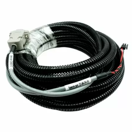 Custom ITS Wiring Harness with R7300 D-Sub 9P and Molex Micro-Fit Connectors - ITS system cable with protective spiral tube and D-Sub 9P connector.