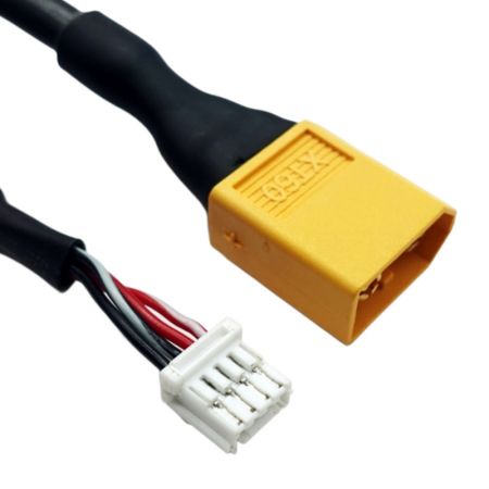 موصل JST ZER-04V-S مع كابل KVC-36 المتين والمرن.