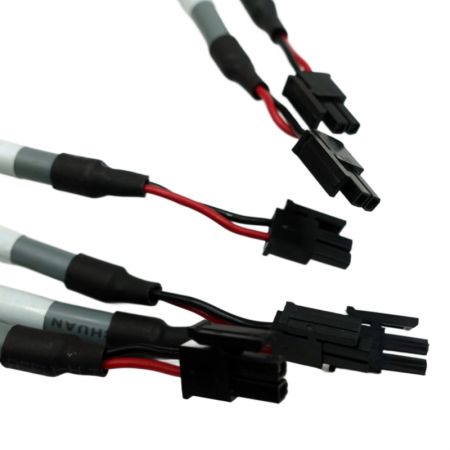 Automotive wiring harness with Molex 43025-0200 connectors for ITS systems.