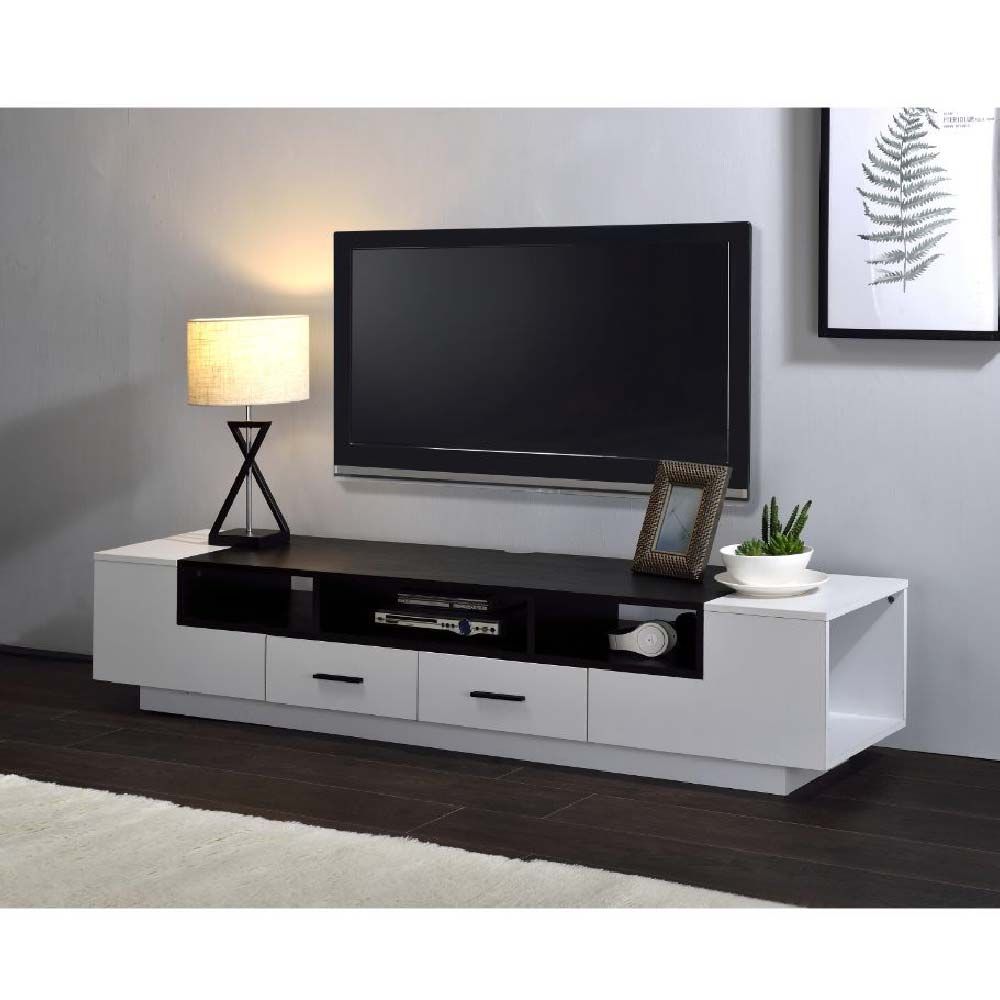 Mueble de TV de almacenamiento cuadrado abierto de 180 cm de largo, Camas  de ratán de alta gama para hoteles