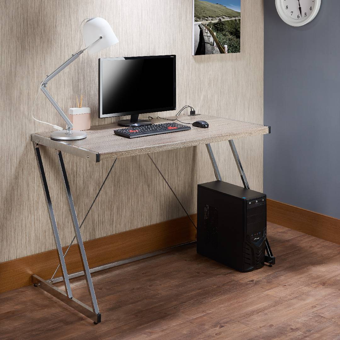 Escritorio blanco con cajones y gabinete, pequeño escritorio blanco con  estante de almacenamiento, escritorio de computadora con cajón de archivos