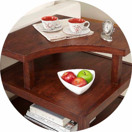 Oblouk je navržen v jednom rohu.