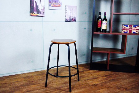 Bar chairs, furniture display, industrial style