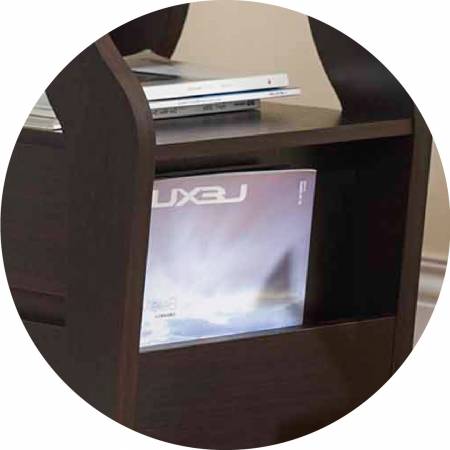 Prostor speciálně navržený pro uložení knih.