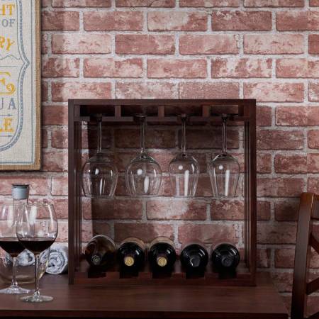 Rangement carré pour bouteilles de vin - Cadre de style manoir européen.