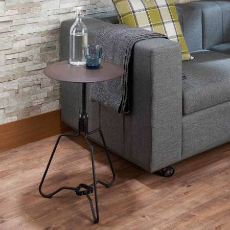 Mesa espiral OVNI de estilo industrial - La mesa auxiliar estilo OVNI apareció en la tierra.