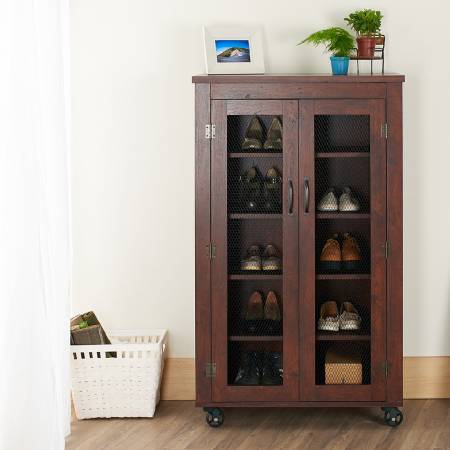 Armoire à chaussures mobile éolienne industrielle - Meuble à chaussures mobile.