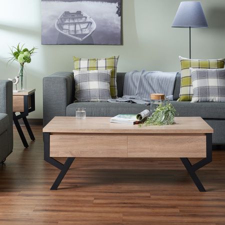 Modern Minimalist Wood Coffee Table