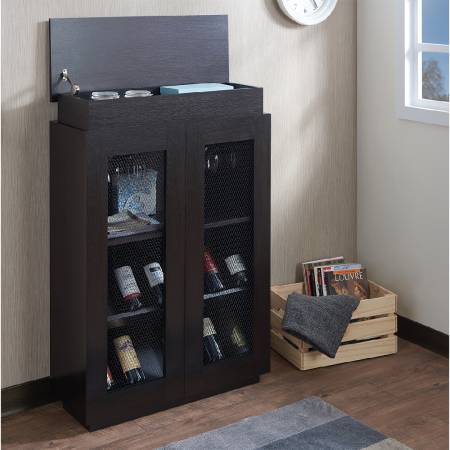 モダンな多機能ワインラック - ガラスフレーム、コンパートメント、ワインラック。