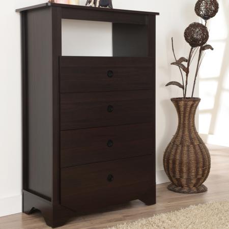 Современный пятиэтажный шкаф Sense Design шириной 60 см - Шкаф с четырьмя решетчатыми ящиками большой вместимости.