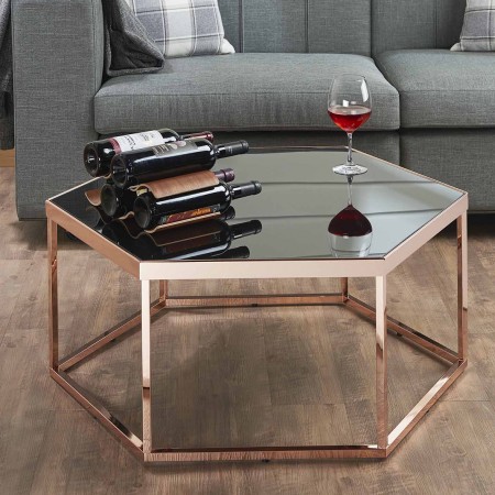 High-Texture Desktop With Rose Gold Color Body