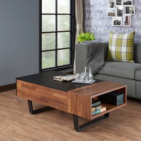 Dark Teak Retro Coffee Table - Retro styling coffee table.