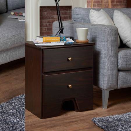 Mesa auxiliar modular ligera de estilo retro para hacer tú mismo - Piel de madera de alta textura.