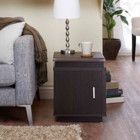Square Double Door Side Table - Magic box styling side table.