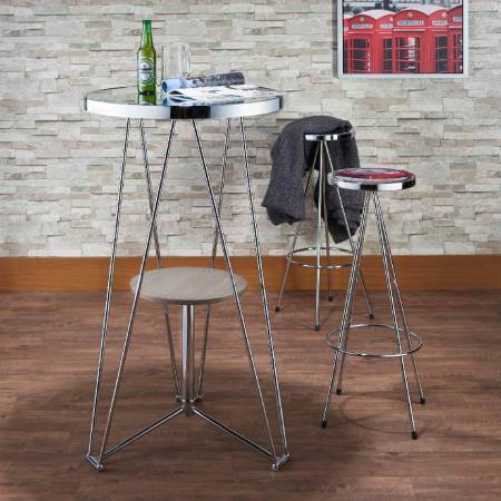 Bartisch mit Glasplatte.