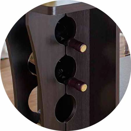 Dupla tányéros kerek bortartó, erősebb.