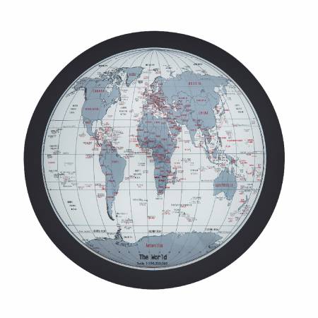 Mapa světa v podobě stolní mapy je určena pro lidi, kteří rádi cestují nebo se věnují čemukoli, co souvisí s geografií.