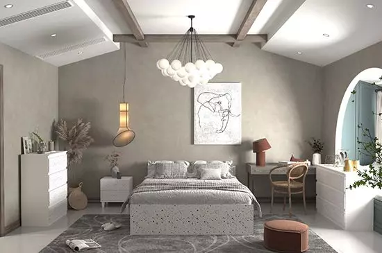 Schlafzimmer-Set - Kunststein