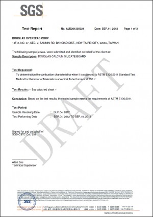 DOUGLAS Calcium Silicate Board